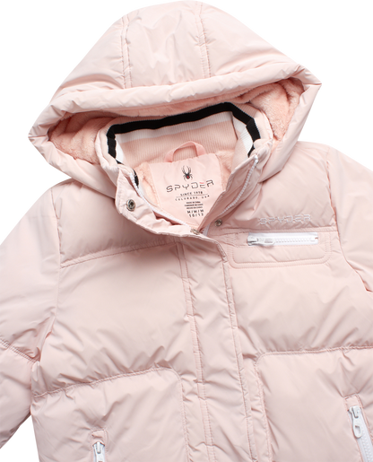 Girls Puffer Jacket - Powder Pink
