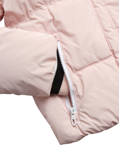 Girls Puffer Jacket - Powder Pink