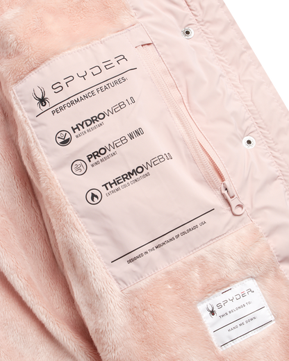 Girls Puffer Jacket - Powder Pink
