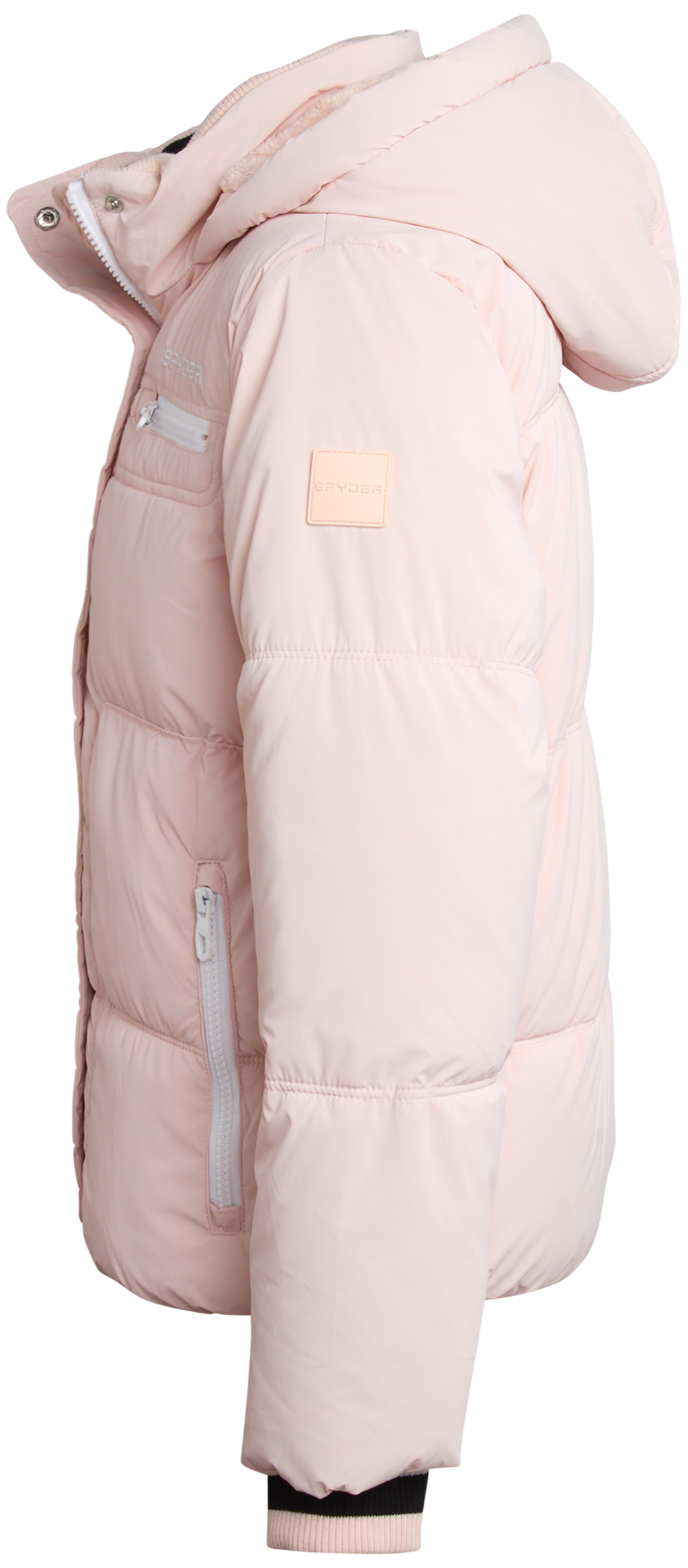 Girls Puffer Jacket - Powder Pink