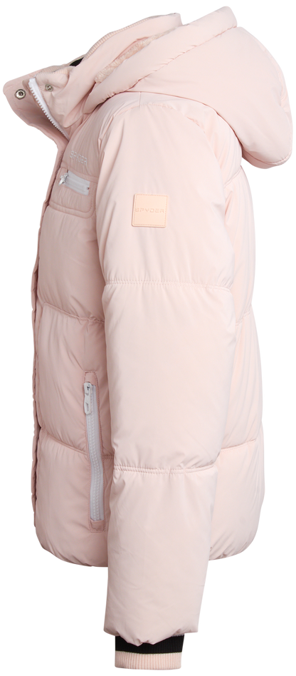 Girls Puffer Jacket - Powder Pink