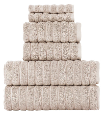 Shimmer Brampton Luxury Turkish Cotton Towel Set of 6 - Classic Turkish Towels