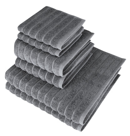 Shimmer Brampton Luxury Turkish Cotton Towel Set of 6 - Classic Turkish Towels