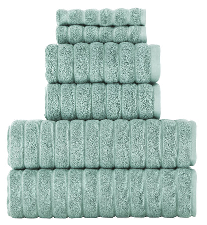 Shimmer Brampton Luxury Turkish Cotton Towel Set of 6 - Classic Turkish Towels