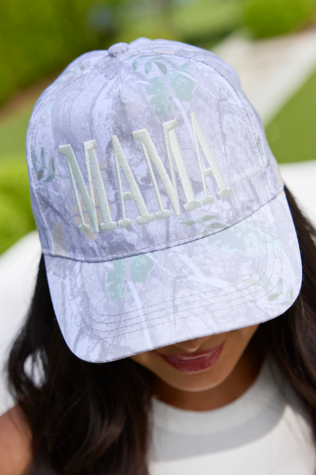Mama White Camo Trucker Hat