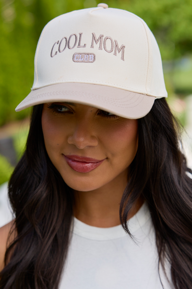 Cool Mom Beige Trucker Hat