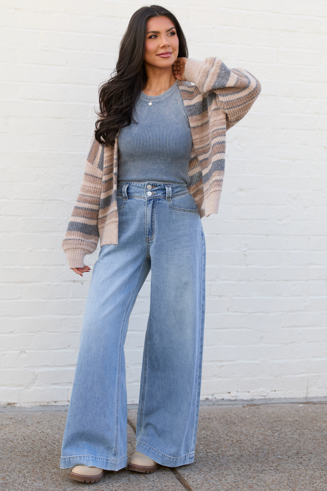 Desiree High Rise Wide Leg Jeans