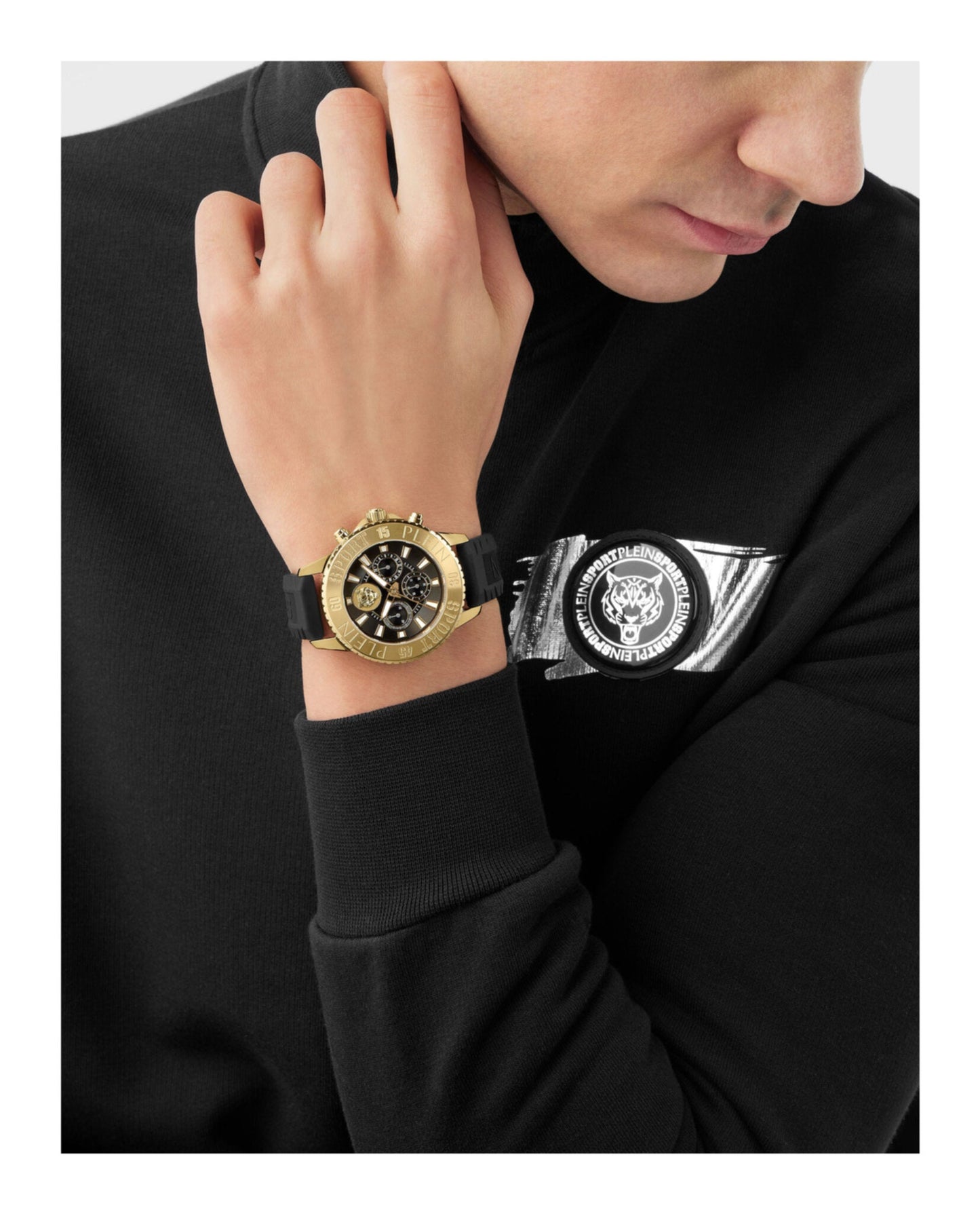 Plein Sport Glam Chrono Silicone Watch