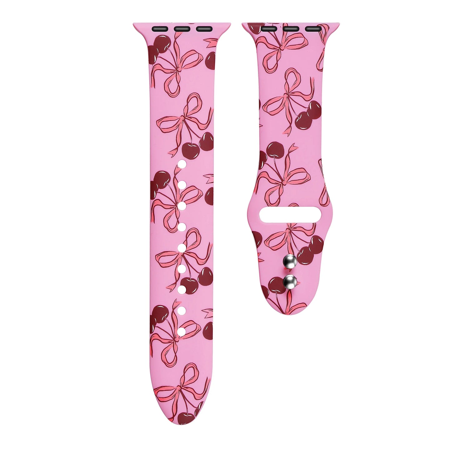 Cherry Coquette Silicone Band for Apple Watch