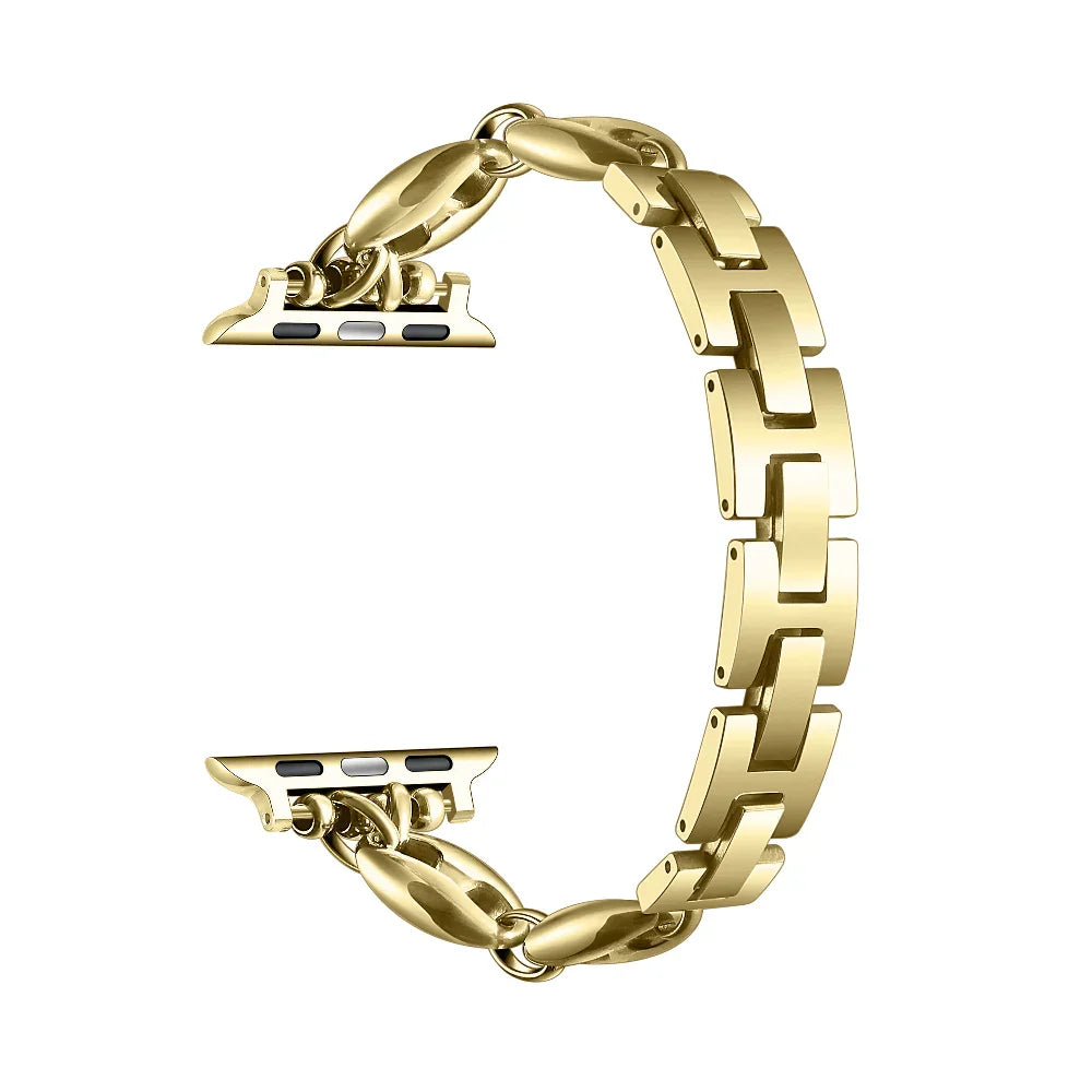 Poppy Stainless Steel Link Band for Apple Watch