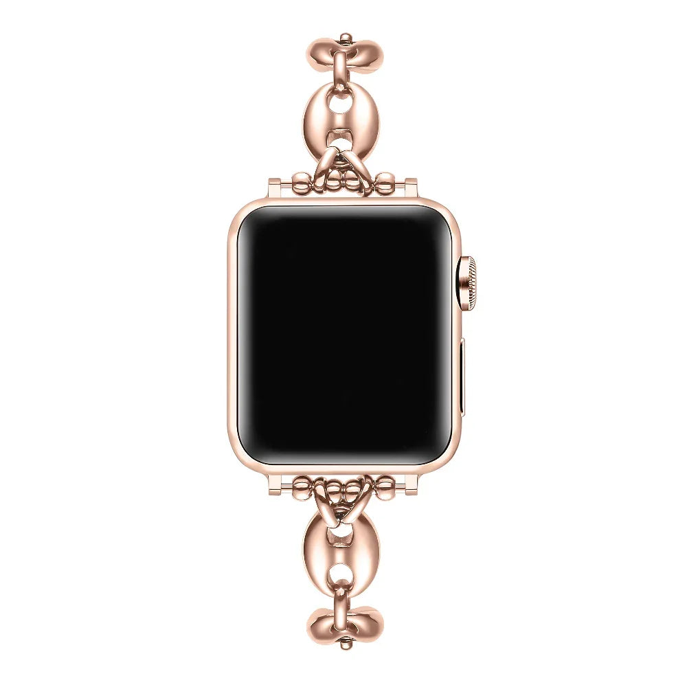 Poppy Stainless Steel Link Band for Apple Watch