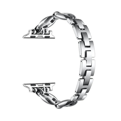 Poppy Stainless Steel Link Band for Apple Watch