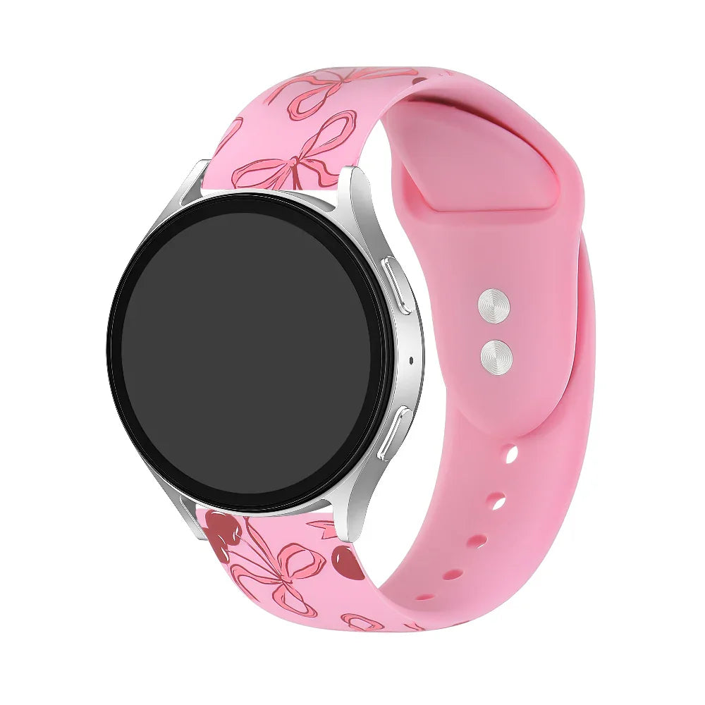 2-Pack Beaded + Cherry Silicone Bands for Smartwatch