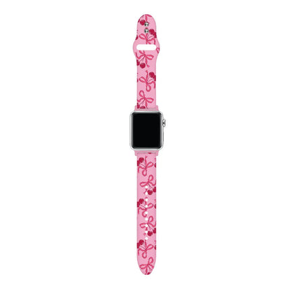 2-Pack Beaded + Cherry Silicone Bands for Smartwatch