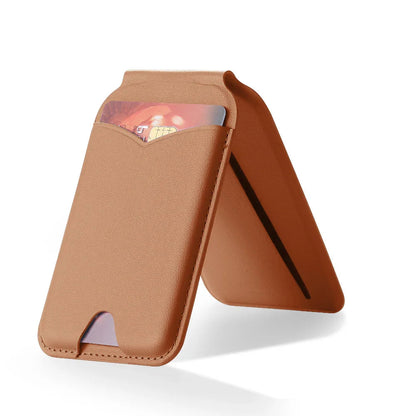 Magnetic Wallet + Mirror Phone Stand