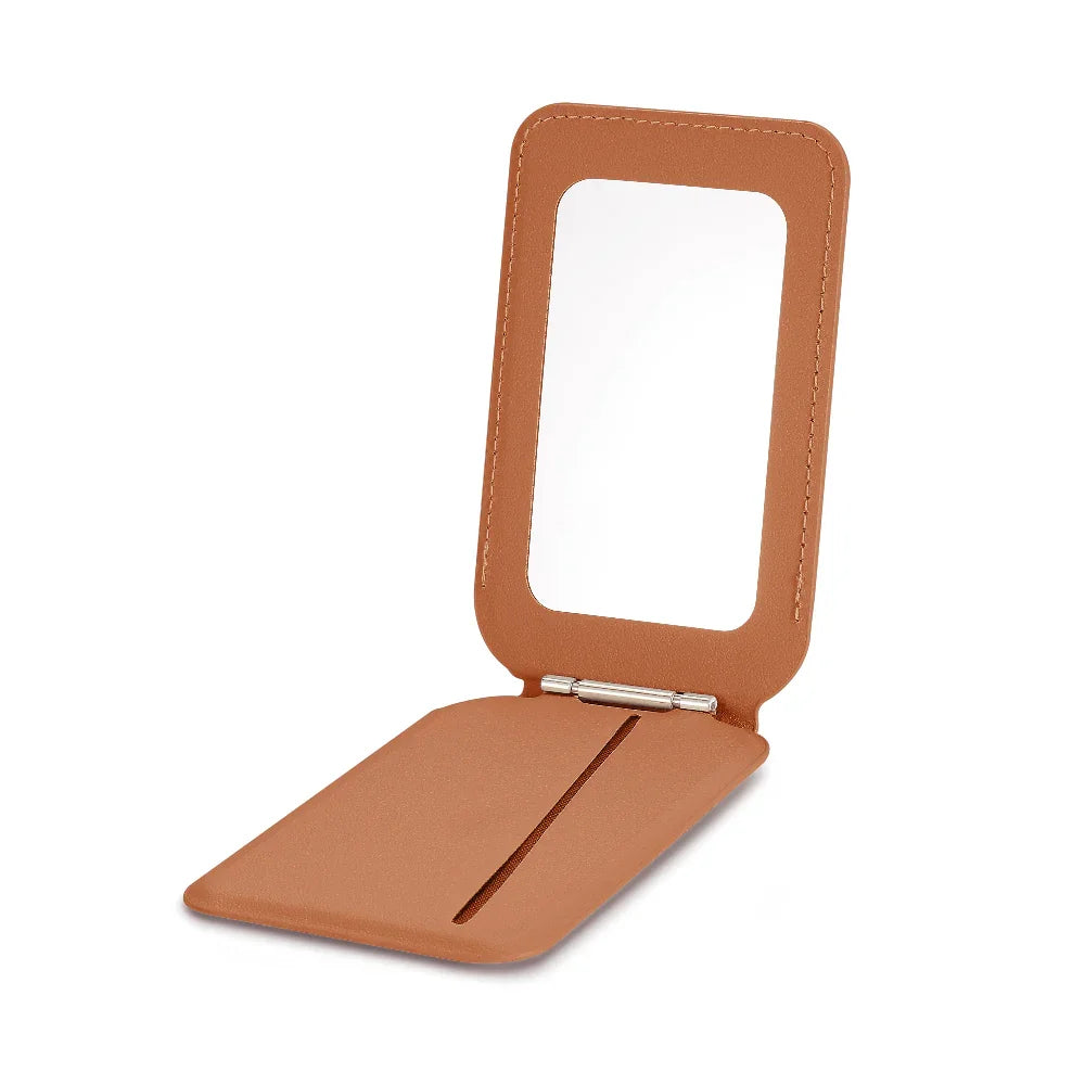 Magnetic Wallet + Mirror Phone Stand