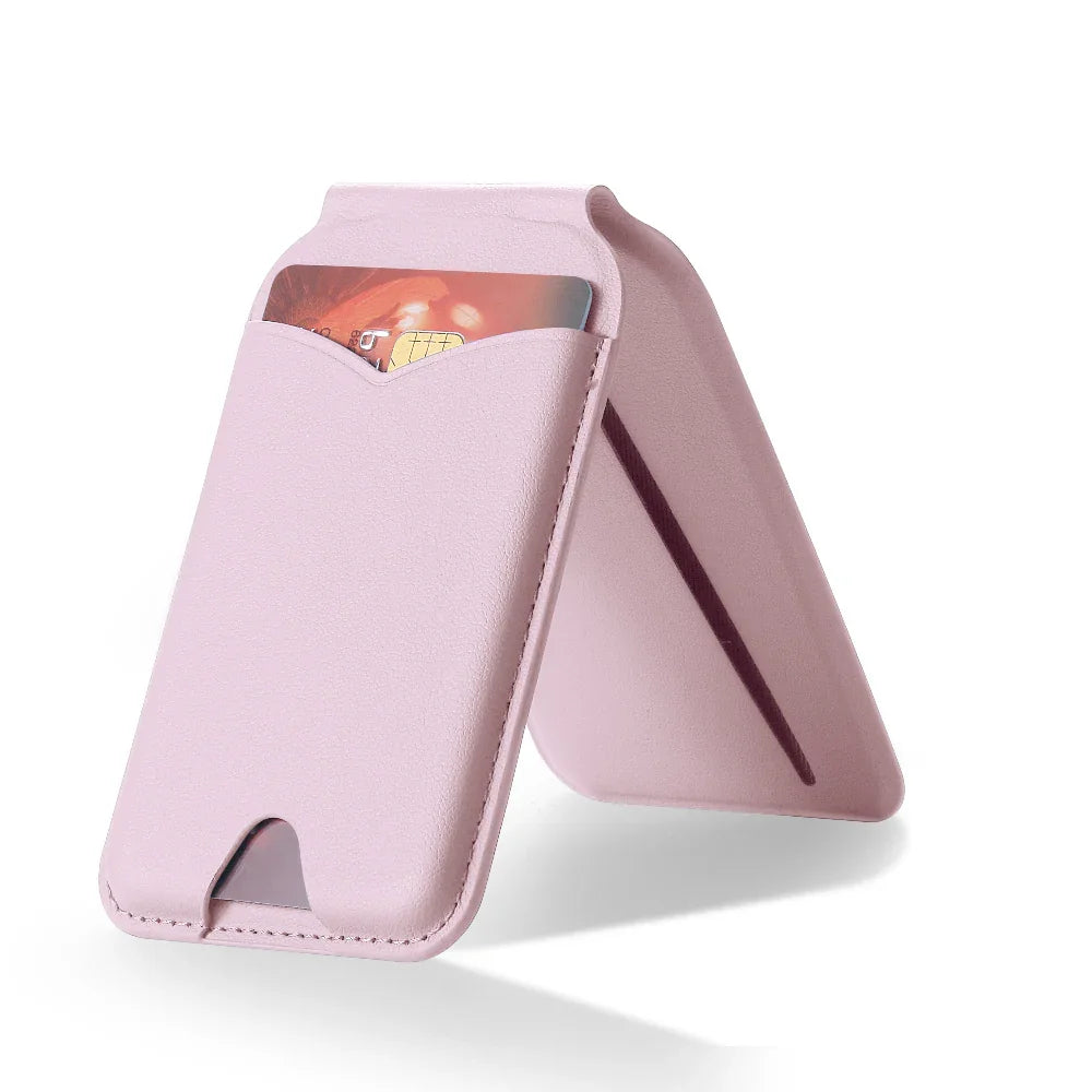 Magnetic Wallet + Mirror Phone Stand