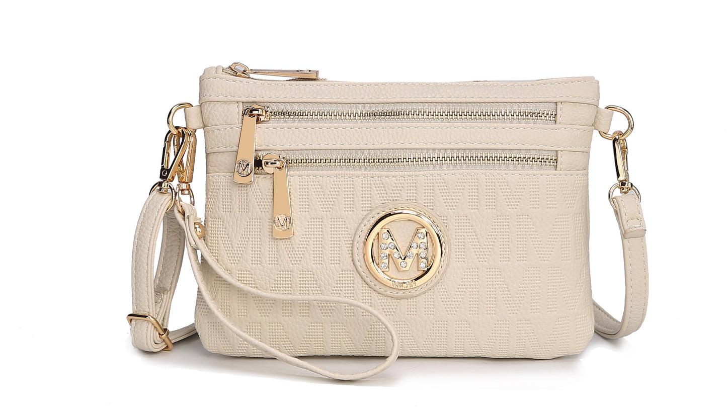 MKF Collection Women's Roonie Signature Phone Crossbody Bag