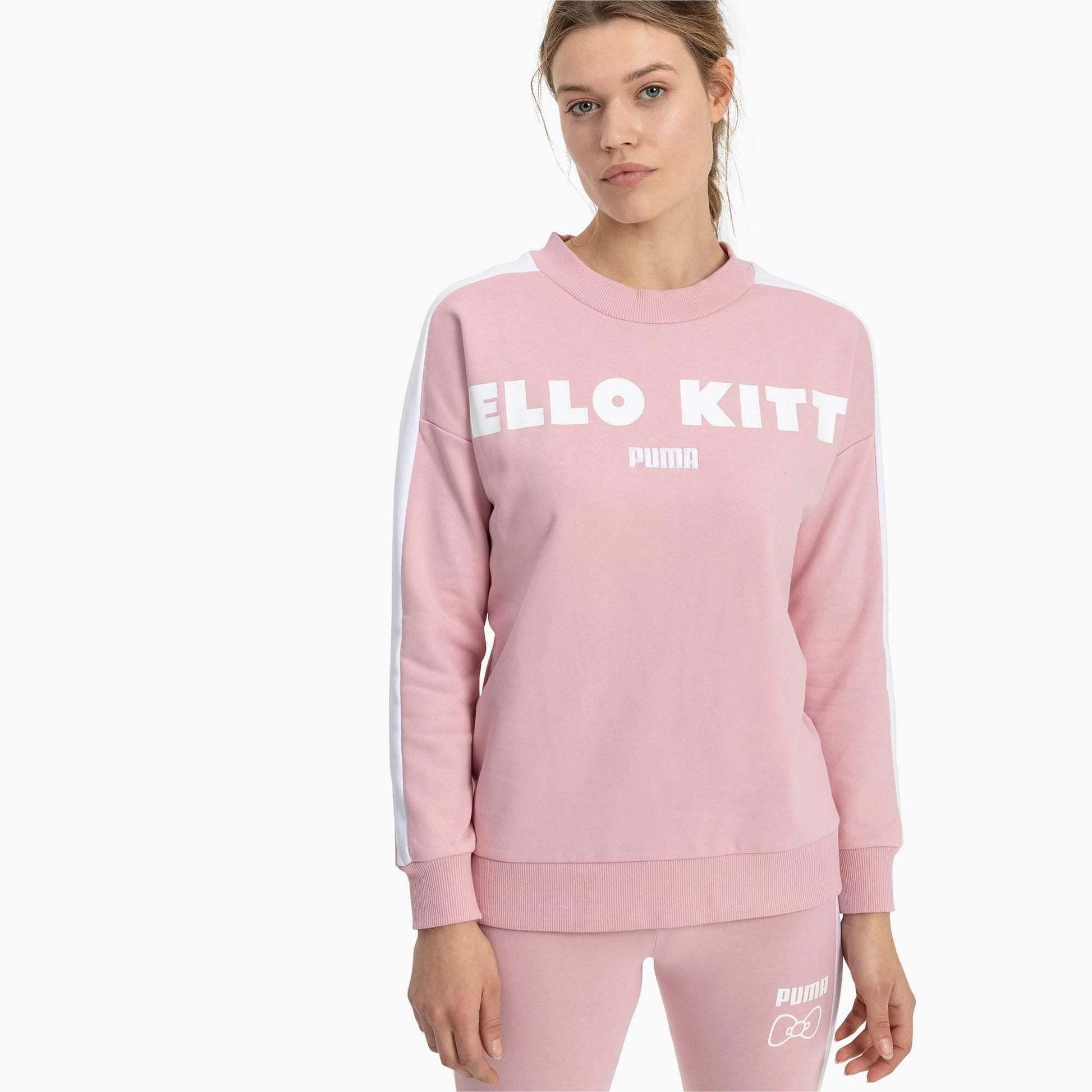 [597139-14] Womens Puma X Hello Kitty Crew - sneakAR