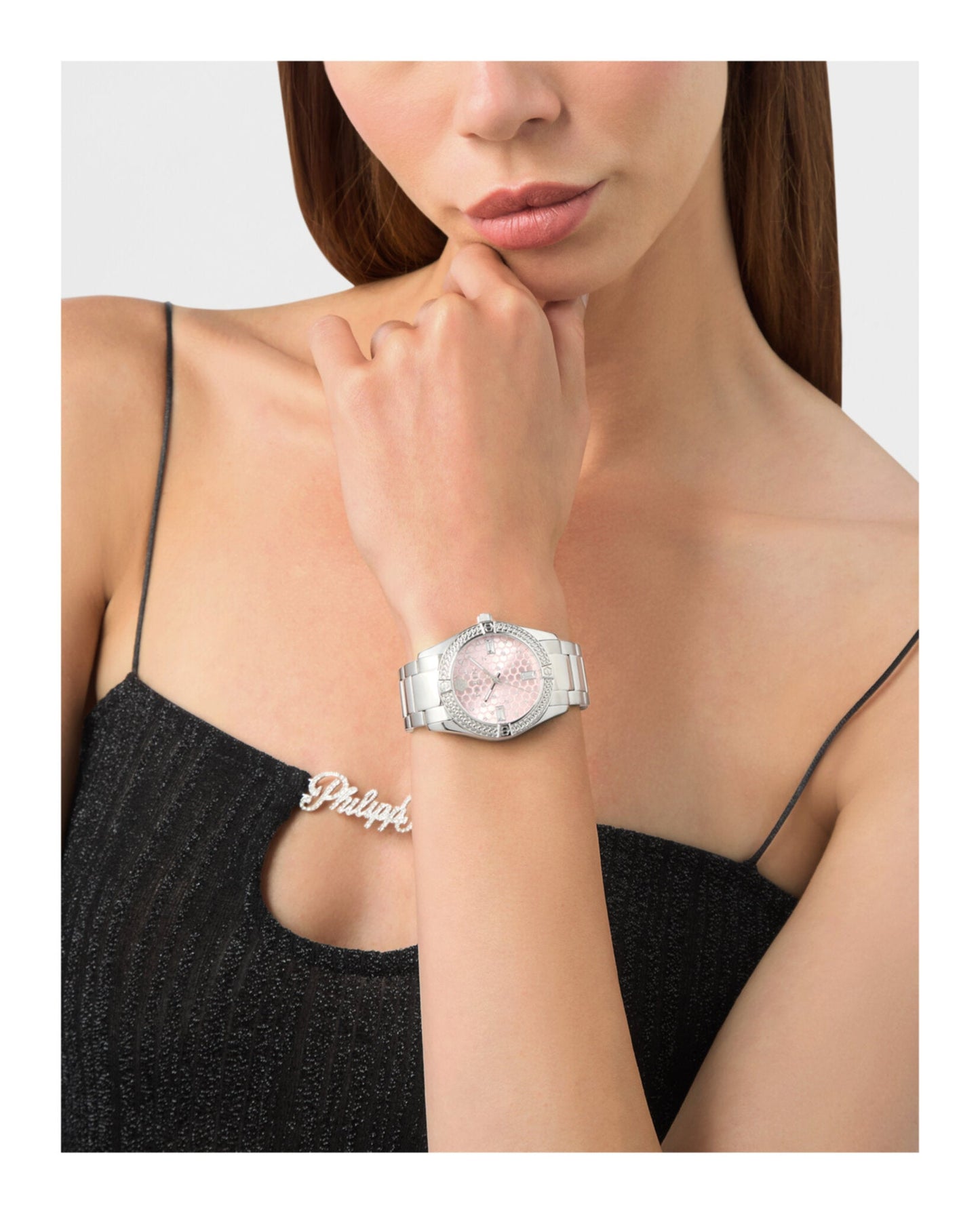 Philipp Plein Plein Icon Chain Crystal Watch