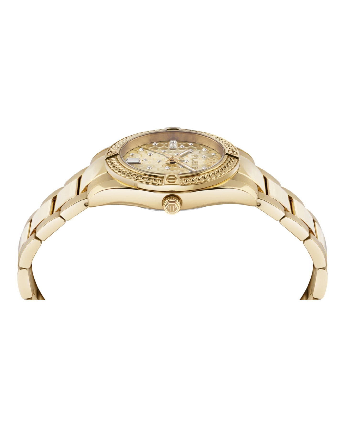 Philipp Plein Plein Icon Chain Crystal Watch