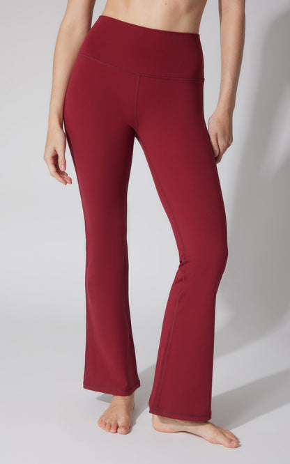 Felix Ribbed 7/8 Flare Leg Pant - Our Earthy Story