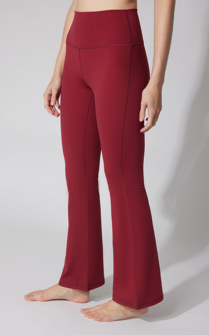 Felix Ribbed 7/8 Flare Leg Pant - Our Cafe Story