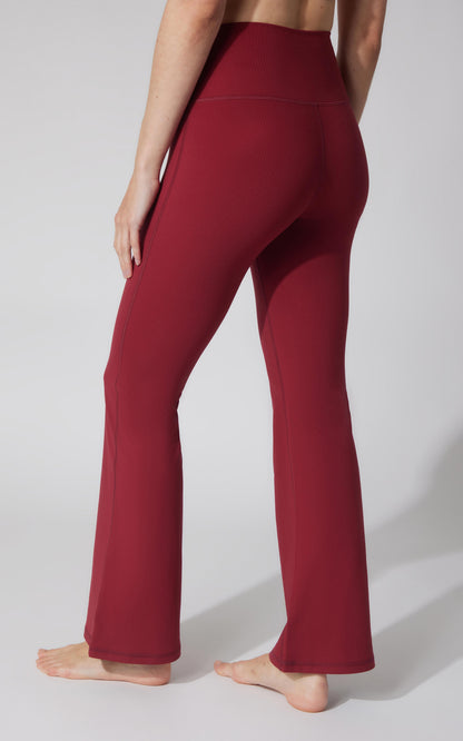 Felix Ribbed 7/8 Flare Leg Pant - Our Cafe Story
