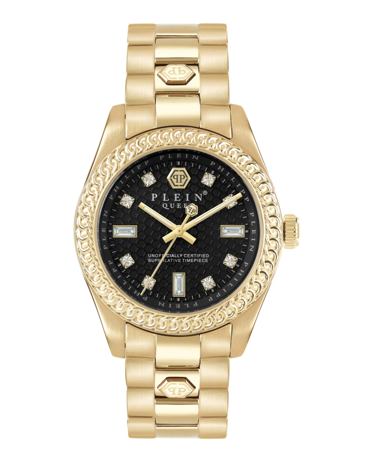 Philipp Plein Queen Bracelet Watch Two Tone Womens Philipp Plein ROCK COUTURE QUEEN (38mm) Green Dial / Two  main image 2