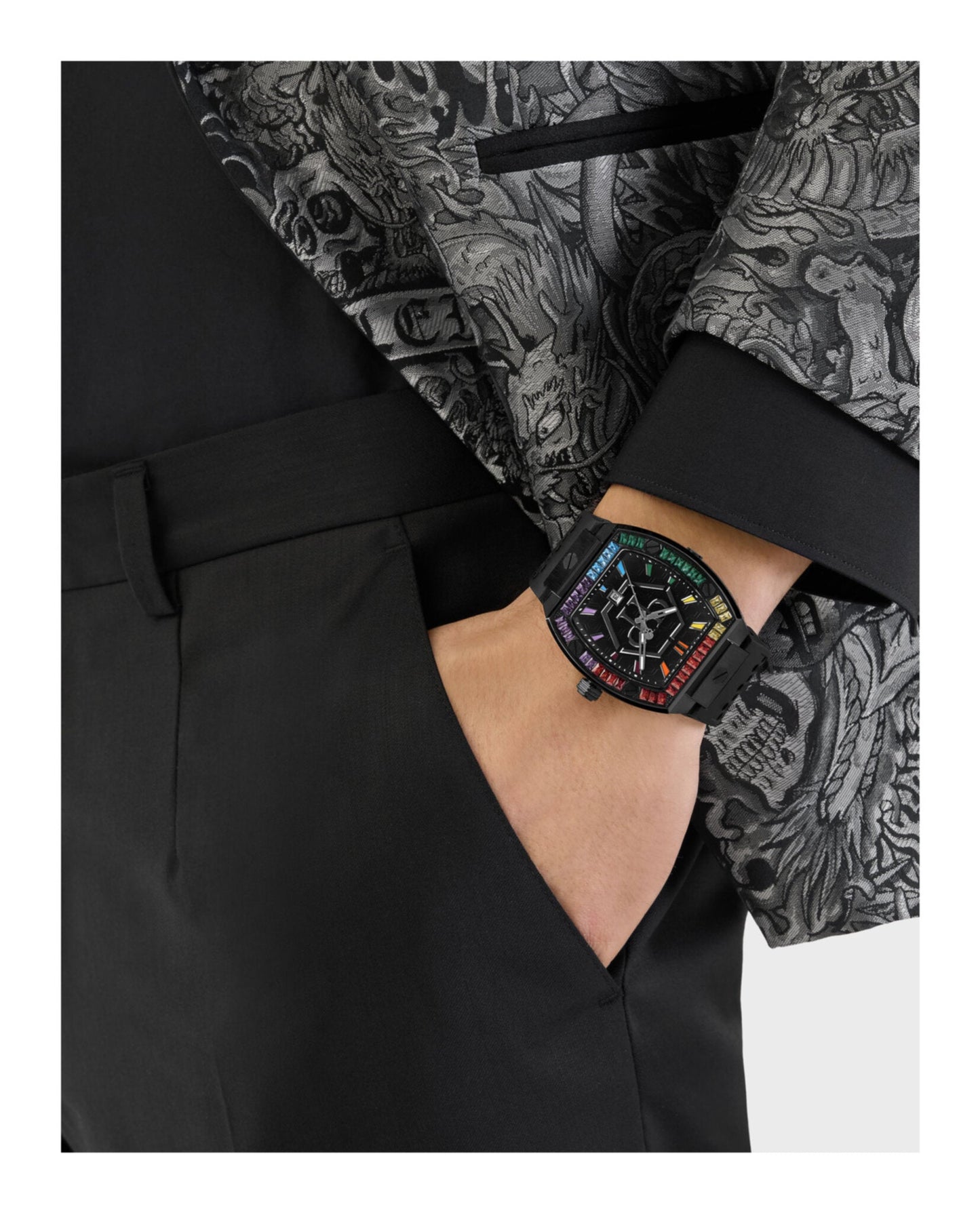 Philipp Plein the Hexagon Phantom Silicone Watch