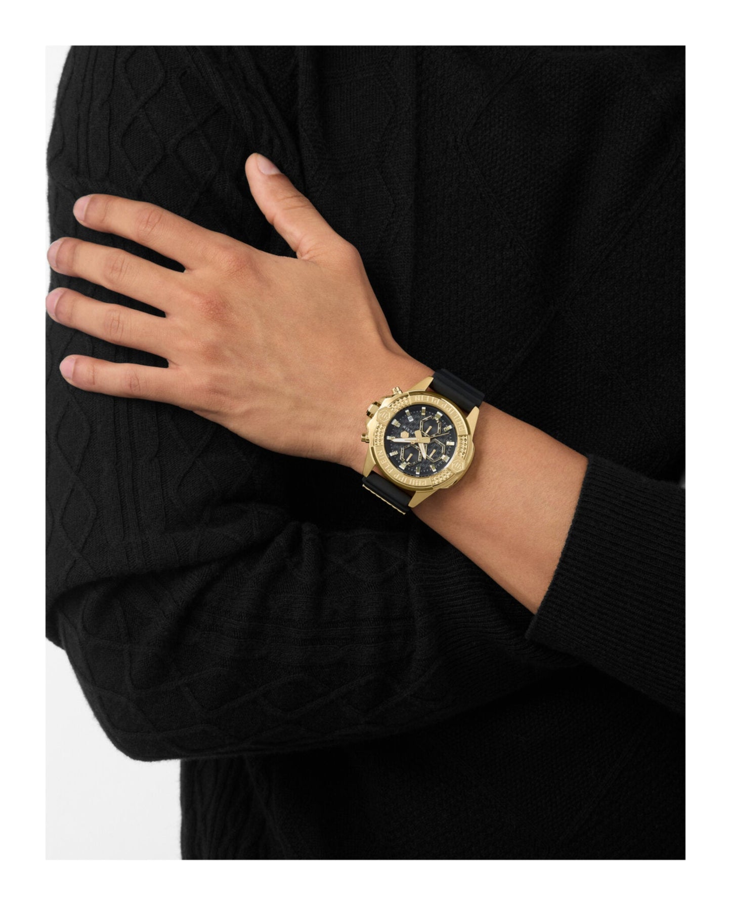 Philipp Plein the $Kull Chrono Silicone Watch
