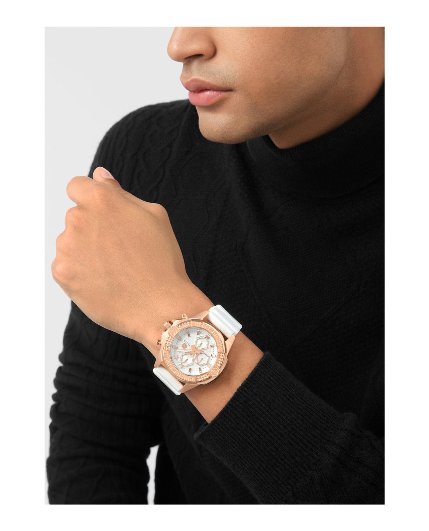 Philipp Plein the $Kull Chrono Silicone Watch