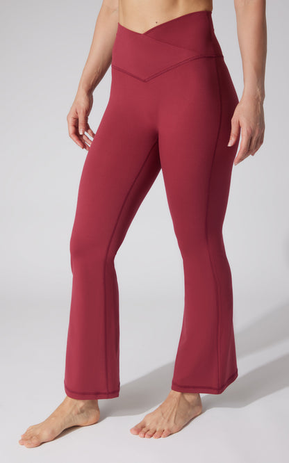 Lux Sophia Crossover Flare Pant - Our Cafe Story