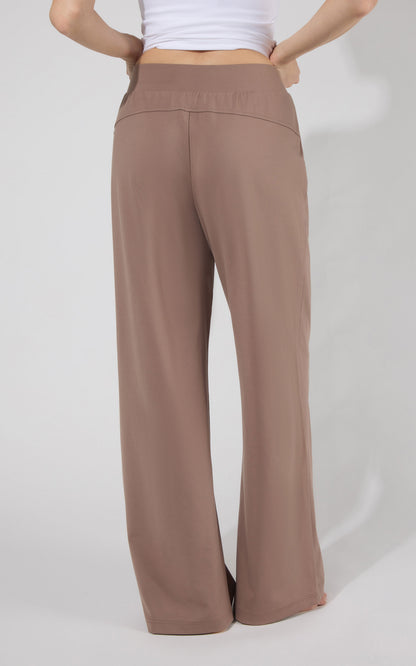 Lux Park Ave Wide Leg Pleated Pant W/ Side Pockets