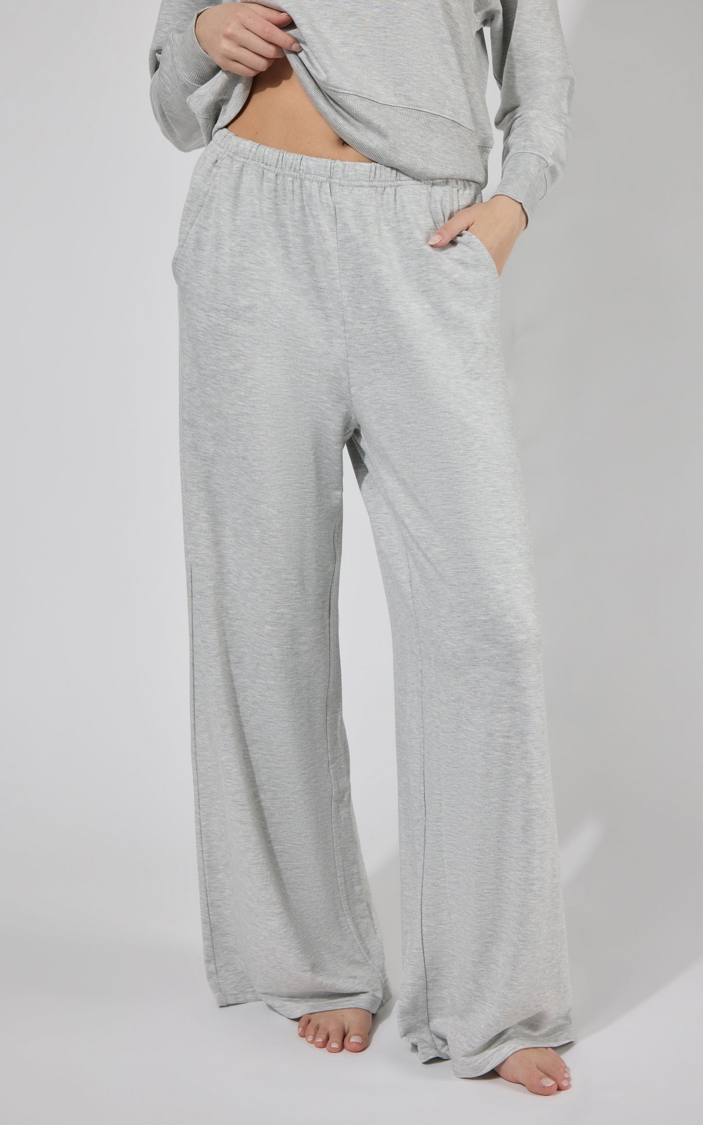 Modal Terry Relaxed Wide Pant