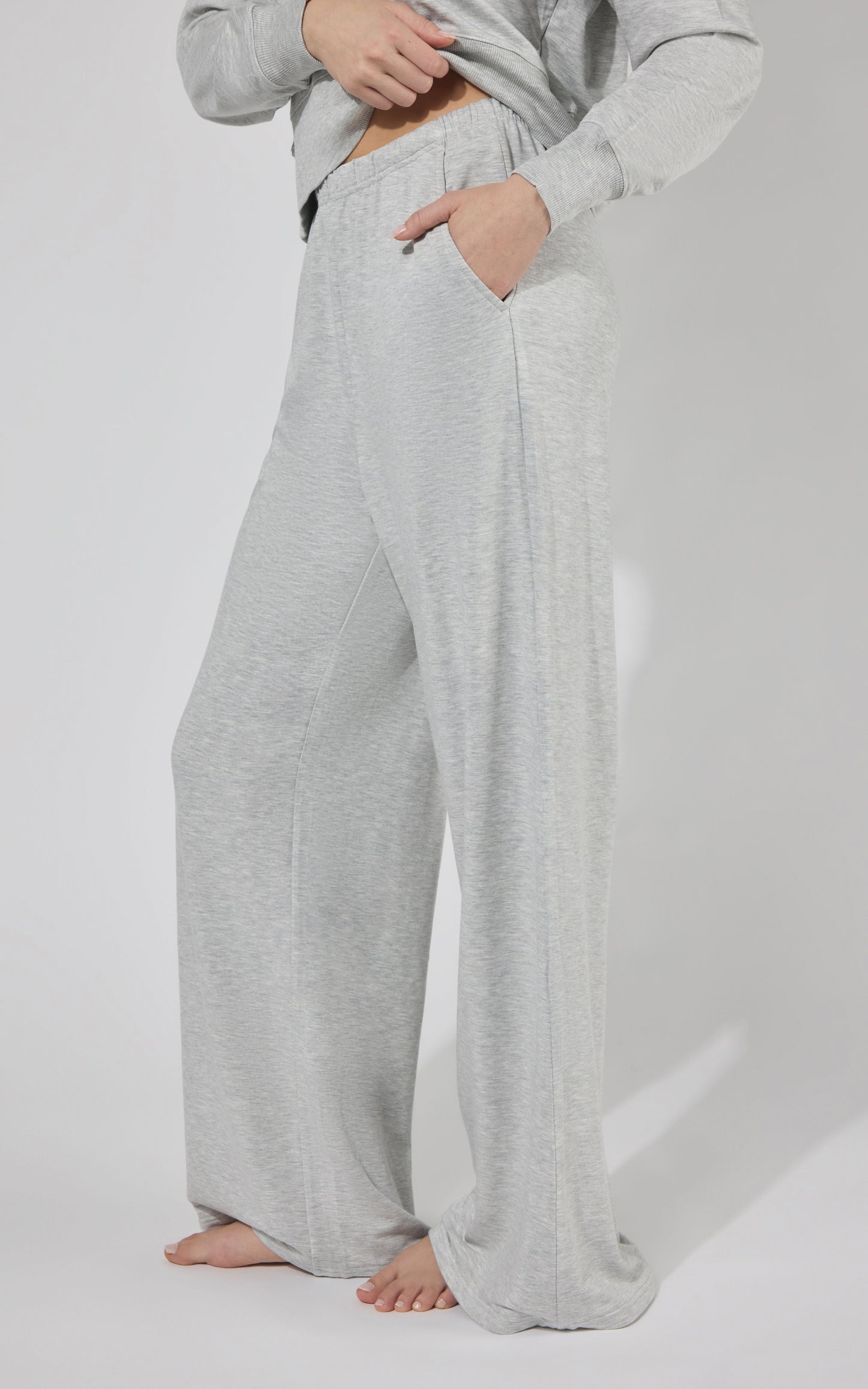 Modal Terry Relaxed Wide Pant