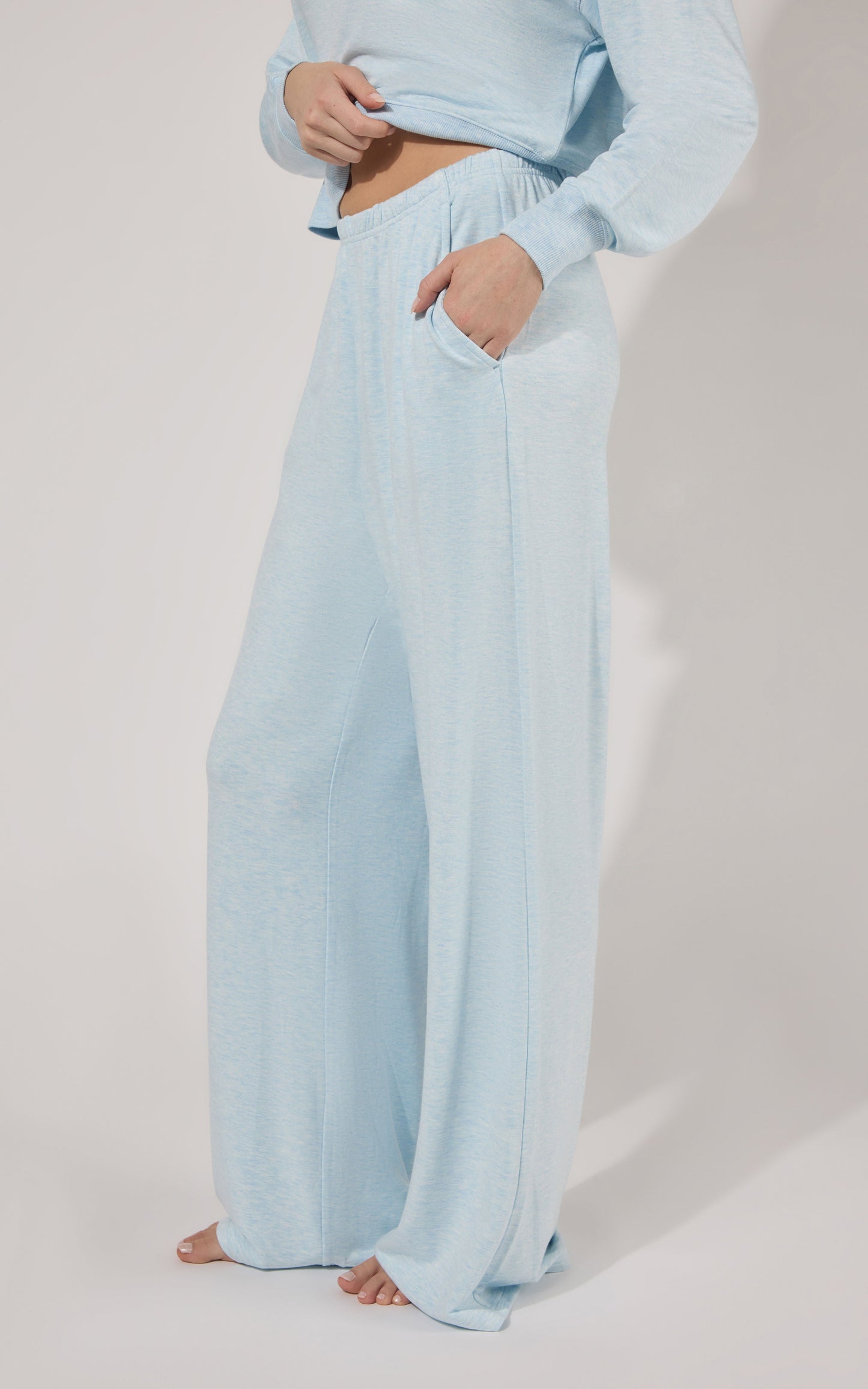Modal Terry Relaxed Wide Pant