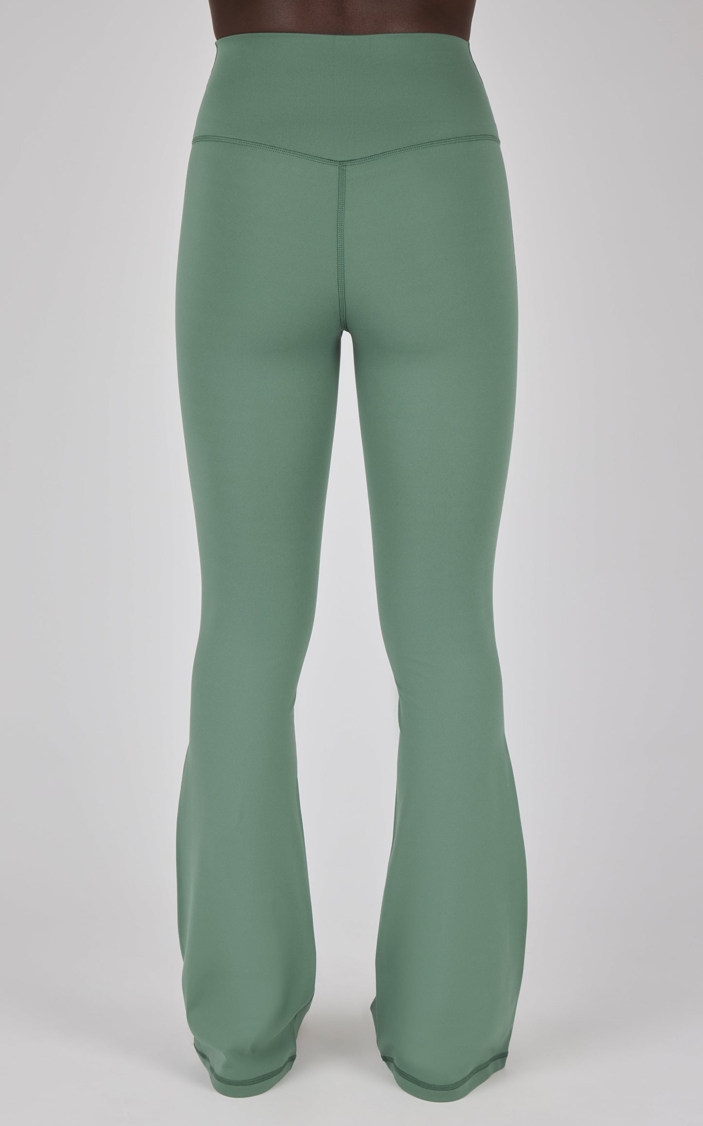 Lux Madison Crossover Elastic Free Waist Flare Leg Pant - Our Cafe Story