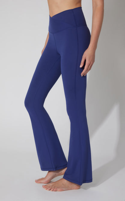 Lux Madison Crossover Elastic Free Waist 31 1/2 inch Flare Leg Pant
