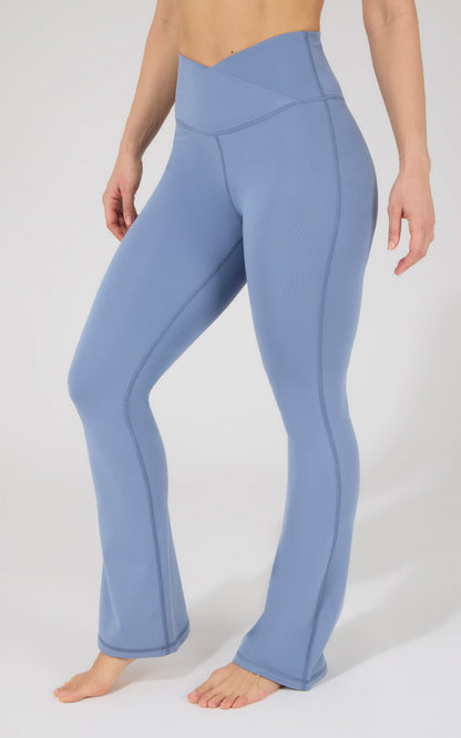 Lux Madison Crossover Elastic Free Waist 31 1/2 inch Flare Leg Pant