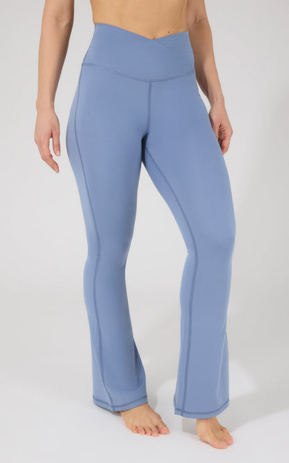 Lux Madison Crossover Elastic Free Waist 31 1/2 inch Flare Leg Pant