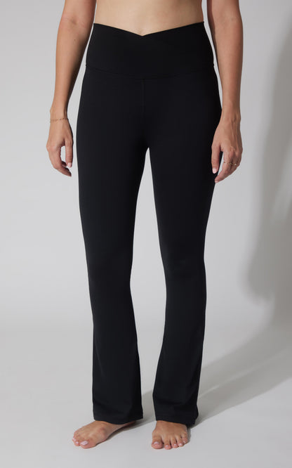 Lux Madison Crossover Waist 7/8 Flared Leg