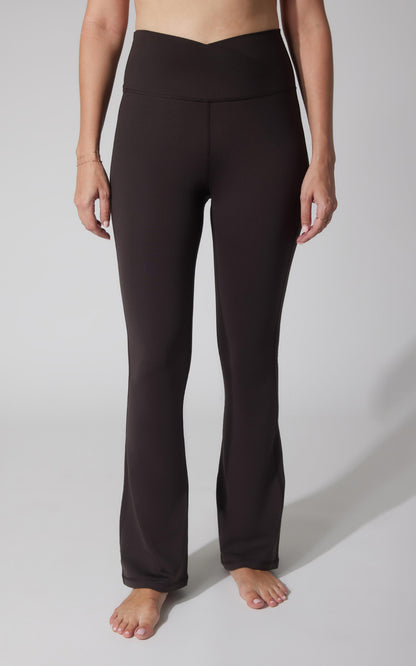 Lux Madison Crossover Waist 7/8 Flared Leg - Our Cafe Story