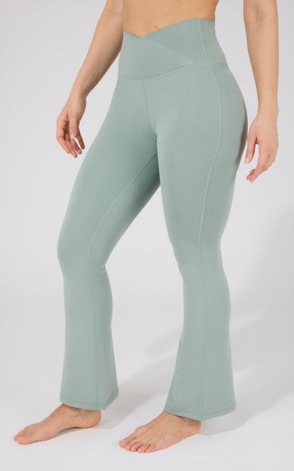 Lux Madison Crossover Waist 7/8 Flared Leg