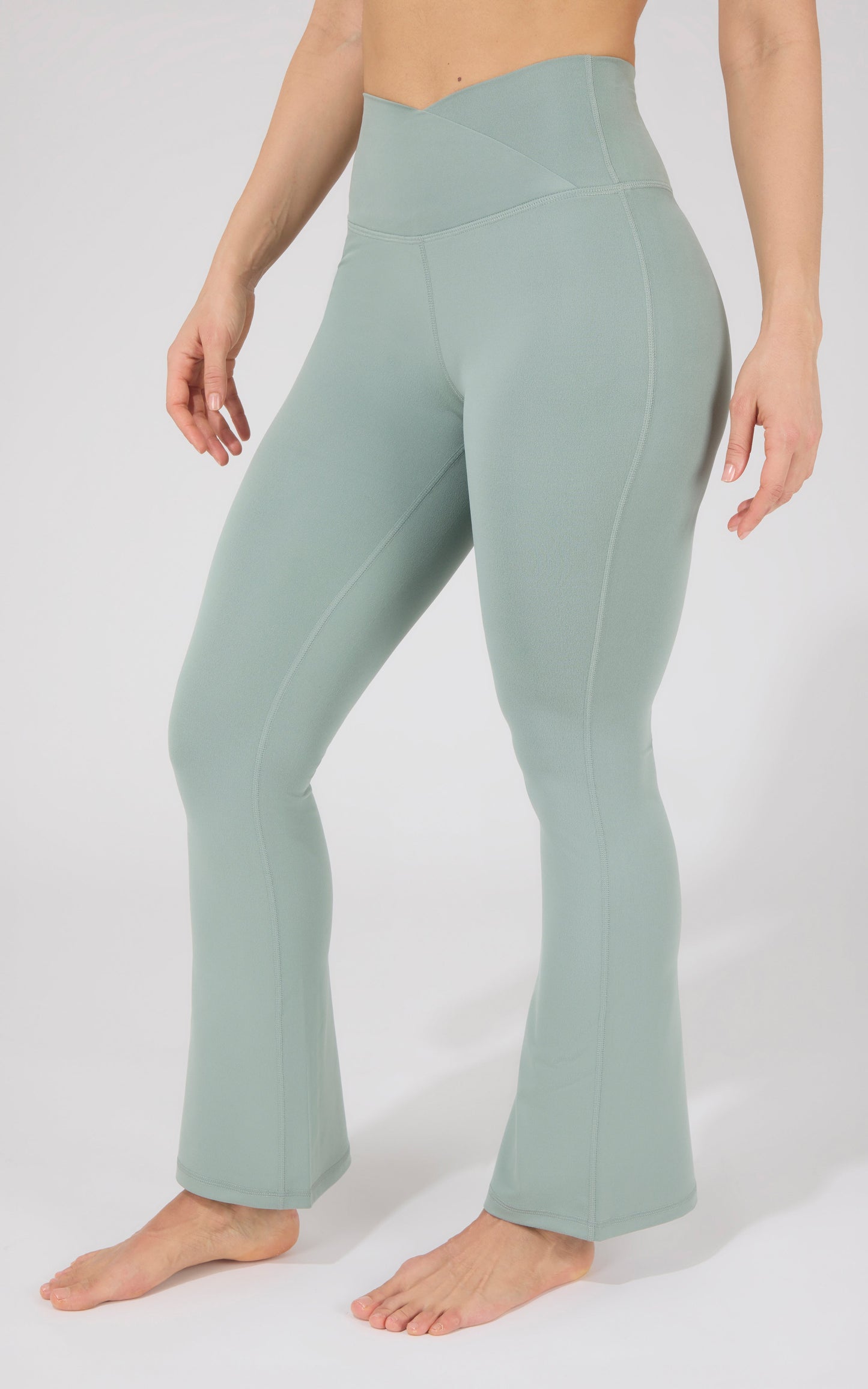 Lux Madison Crossover Waist 7/8 Flared Leg