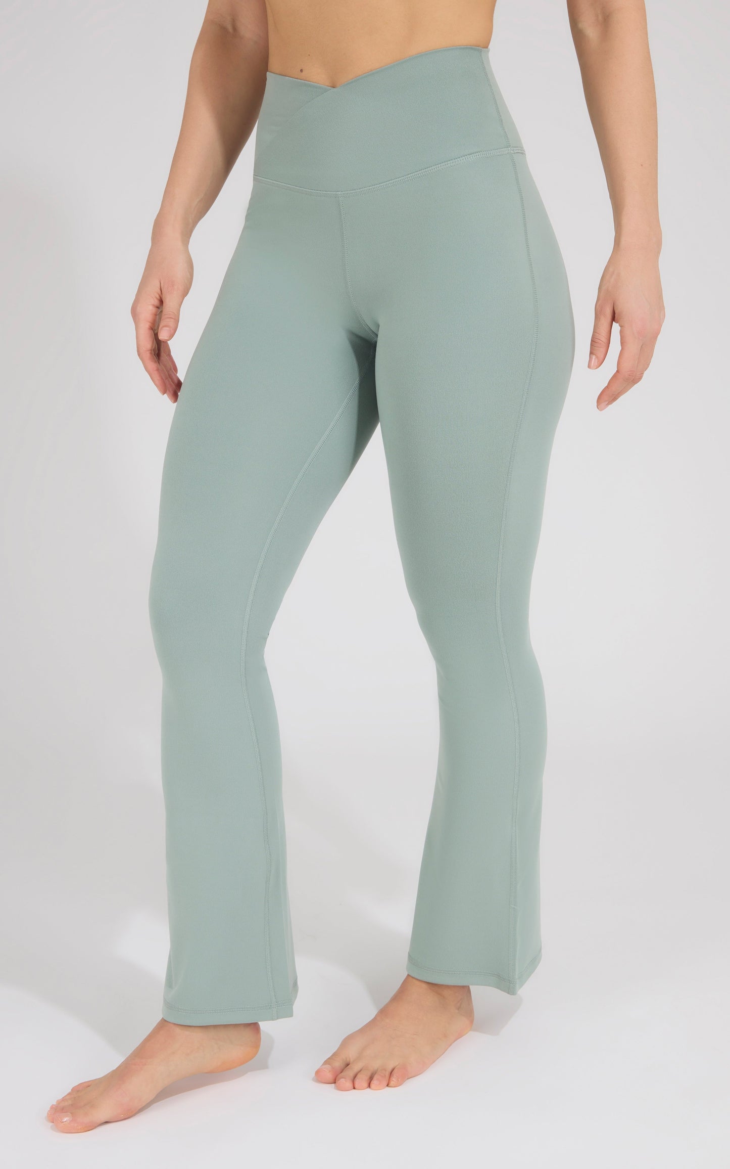 Lux Madison Crossover Waist 7/8 Flared Leg