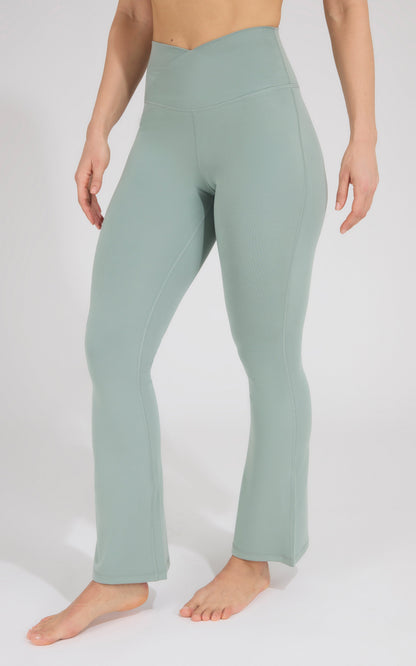 Lux Madison Crossover Waist 7/8 Flared Leg