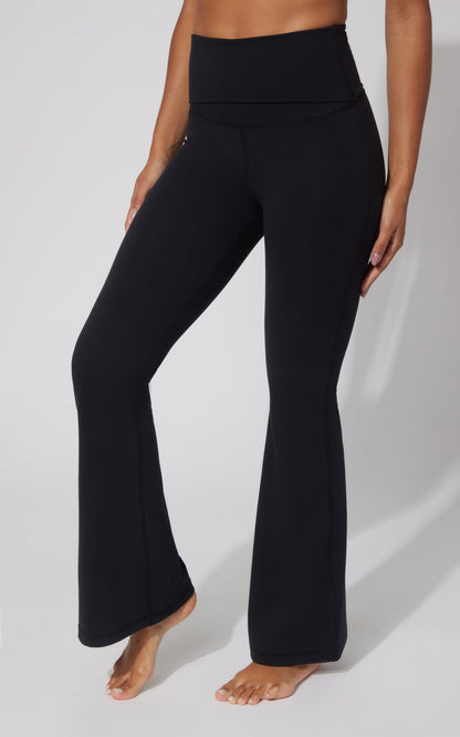 Lux Florence Fold Over Flare Leg Pant - Our Cafe Story
