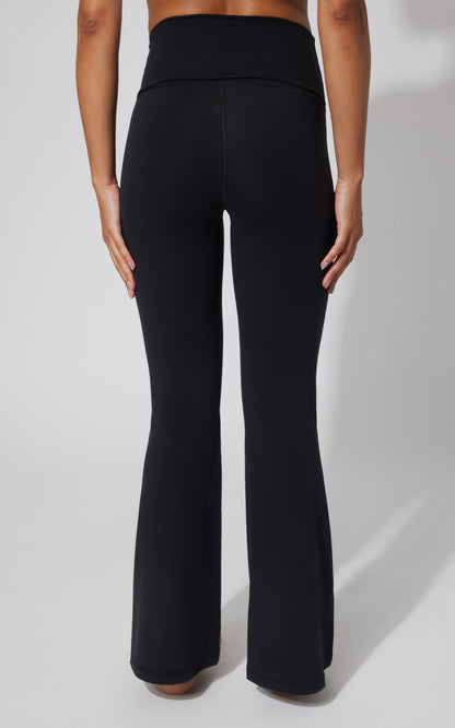 Lux Florence Fold Over Flare Leg Pant - Our Cafe Story