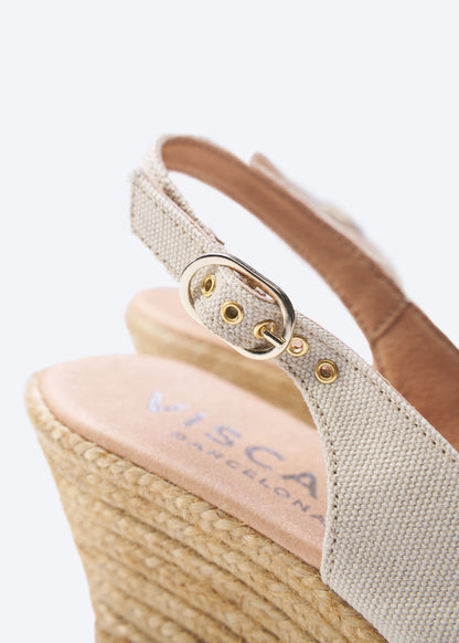 Palomera Canvas Espadrille Wedges by Viscata